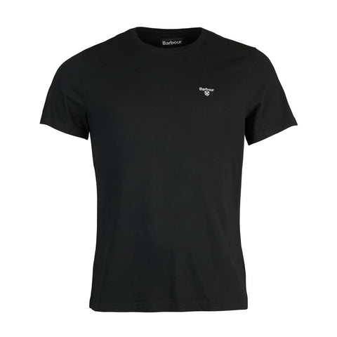 BARBOUR MTS0331-BK31 Essential Sports Cotton T-Shirt BLACK