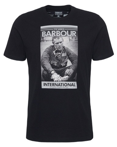 BARBOUR MTS1246-BK31 International Steve McQueen Mount T-Shirt BLACK