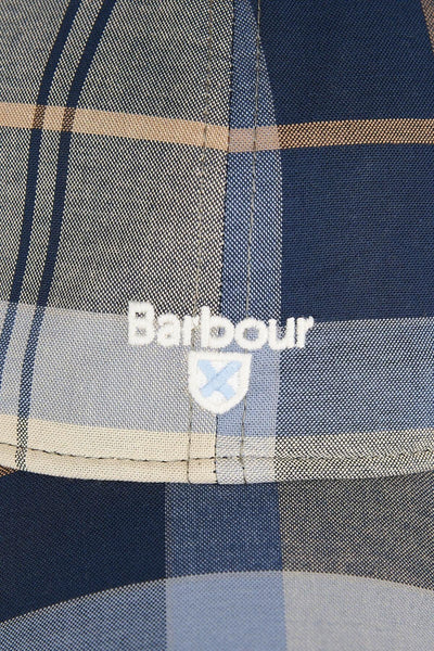 Barbour MHA0617-TN23 Cappellino sportivo in tartan Cotton Classic Dress Tartan RIVER BIRCH BLUE