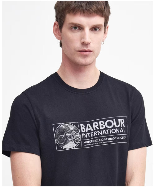 BARBOUR MTS1243-BK31 International Chisel T-Shirt BLACK