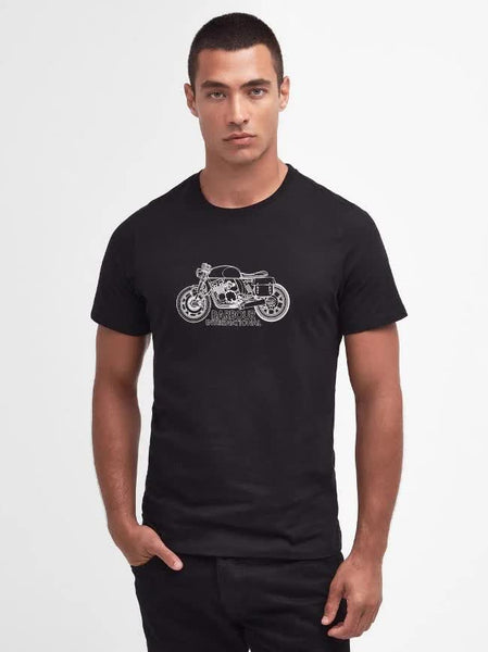 BARBOUR MTS1295-BK31 International Colgrove Motor T-Shirt BLACK