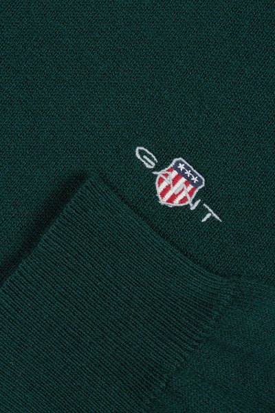 GANT 8060068-374 Cotton-Wool Pullover Girocollo TARTAN GREEN