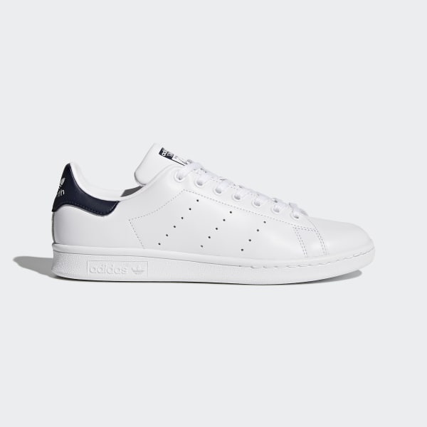 Adidas Originals M20325 Stan Smith Sneakers White-Navy Blue