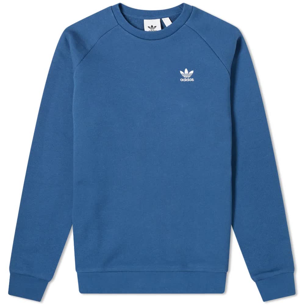 Adidas FM9947 Essential Crew Sweatshirt MARINE Blue