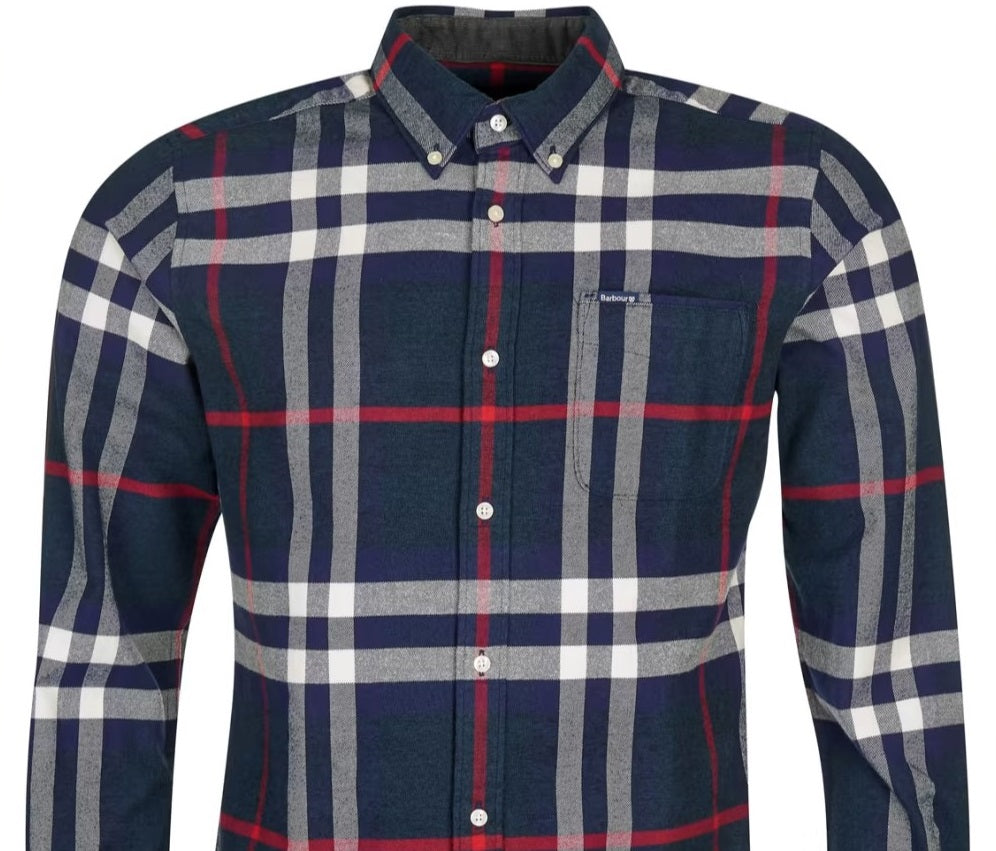 Barbour MSH4997 NY91 Grasmoor Tailored Shirt BD NAVY BLUE