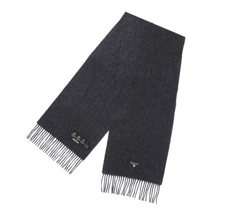 Barbour USC0008-CH71 Plain Lambswool Scarf CHARCOAL GREY