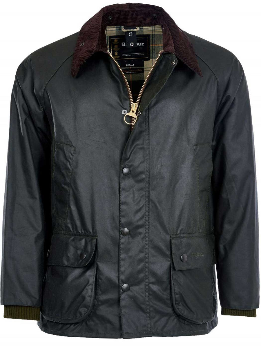BARBOUR MWX0018 SG91 Bedale Wax Jacket OLIVE GREEN TROVISO1883