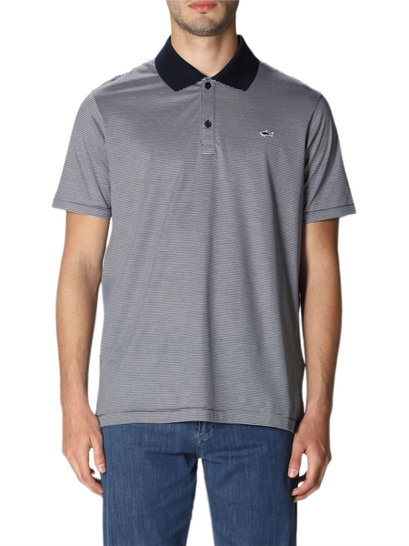 Paul & Shark 21411211-125 Polo Riga Stretta BLU Logo