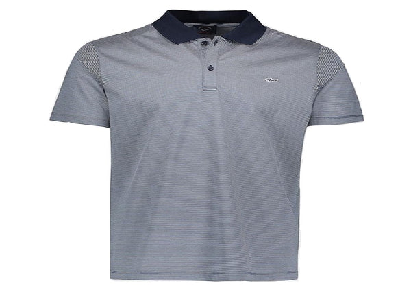 Paul & Shark 21411211-125 Polo Riga Stretta BLU Logo