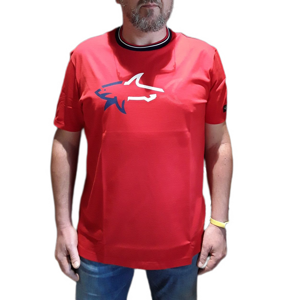 Paul & Shark 22411054-577 The Big Shark T-Shirt RED