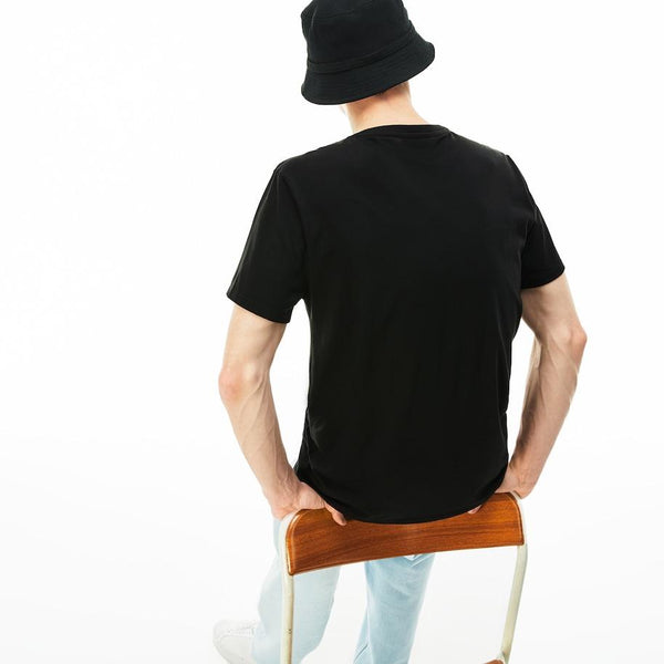 Lacoste TH6710-031 T-Shirt Short Sleeve Cotton BLACK black