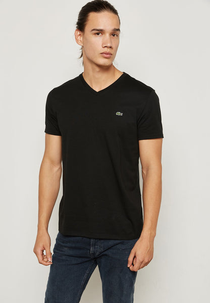 Lacoste TH6710-031 T-Shirt Short Sleeve Cotton BLACK black
