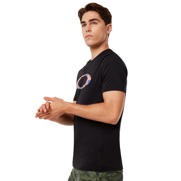 Oakley 457886-02E Ellipse USA Pattern T-Shirt BLACK
