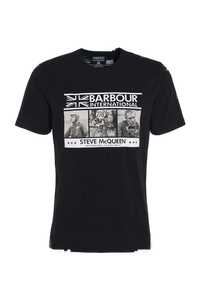 BARBOUR MTS1247-BK11 International Steve McQueen Charge T-Shirt BLACK