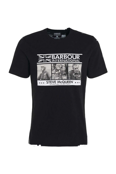 BARBOUR MTS1247-BK11 International Steve McQueen Charge T-Shirt BLACK