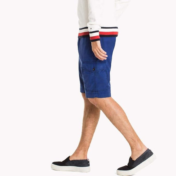 Tommy Hilfiger MW0MW04310-424 John CRG Cargo Short Light Twill Bermuda Uomo Royal Blue