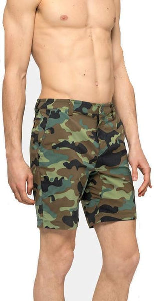 Sundek M164WKP8753-436 Walkshort Men's Bermuda Shorts Deep Forest Camou Uomo