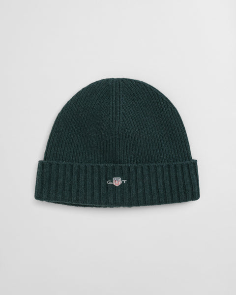 GANT 9910023-374 Berretto in Lana Shield TARTAN GREEN