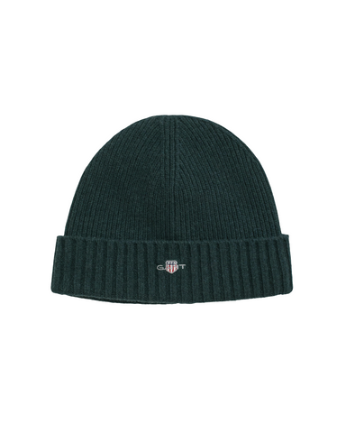 GANT 9910023-374 Berretto in Lana Shield TARTAN GREEN