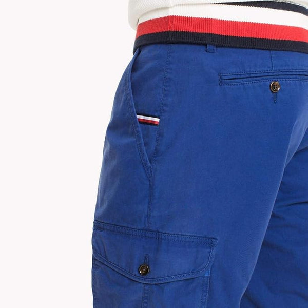 Tommy Hilfiger MW0MW04310-424 John CRG Cargo Short Light Twill Bermuda Uomo Royal Blue