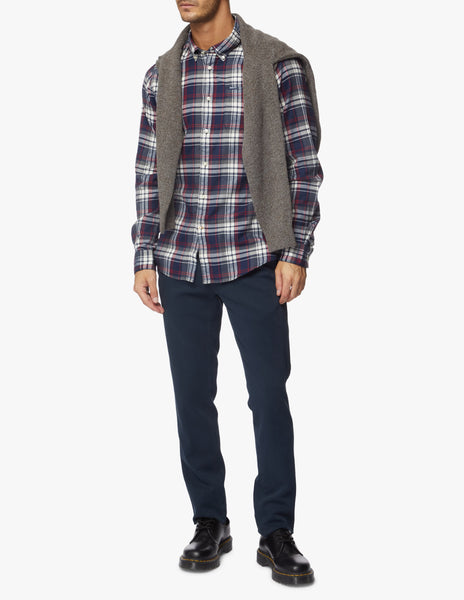 Barbour MSH4995-NY91 Crossfell Tailored BD Shirt Check NAVY