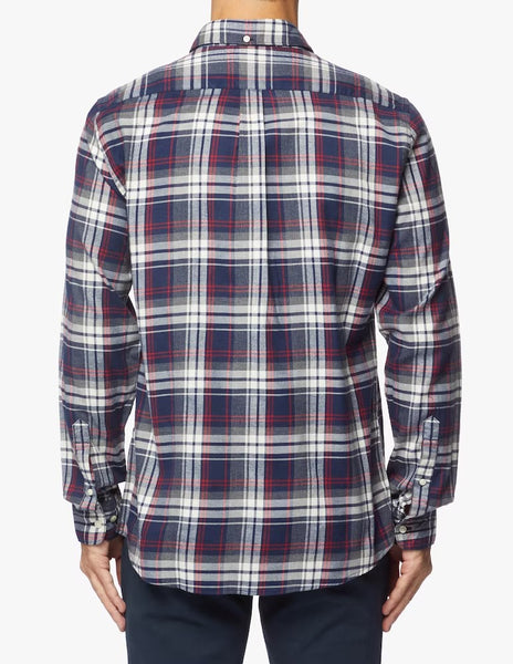 Barbour MSH4995-NY91 Crossfell Tailored BD Shirt Check NAVY