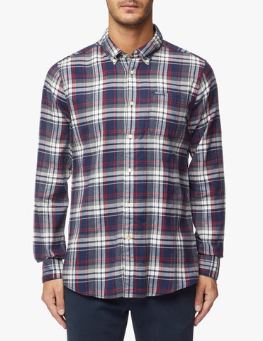 Barbour MSH4995-NY91 Crossfell Tailored BD Shirt Check NAVY