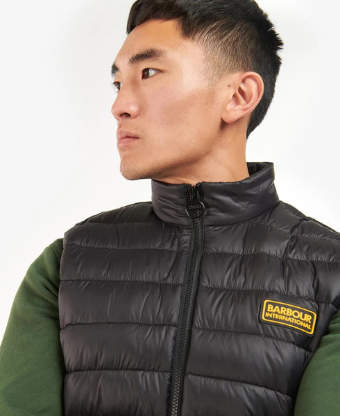 BARBOUR International MGI0170-BK11  Racer Reed Gilet - BLACK