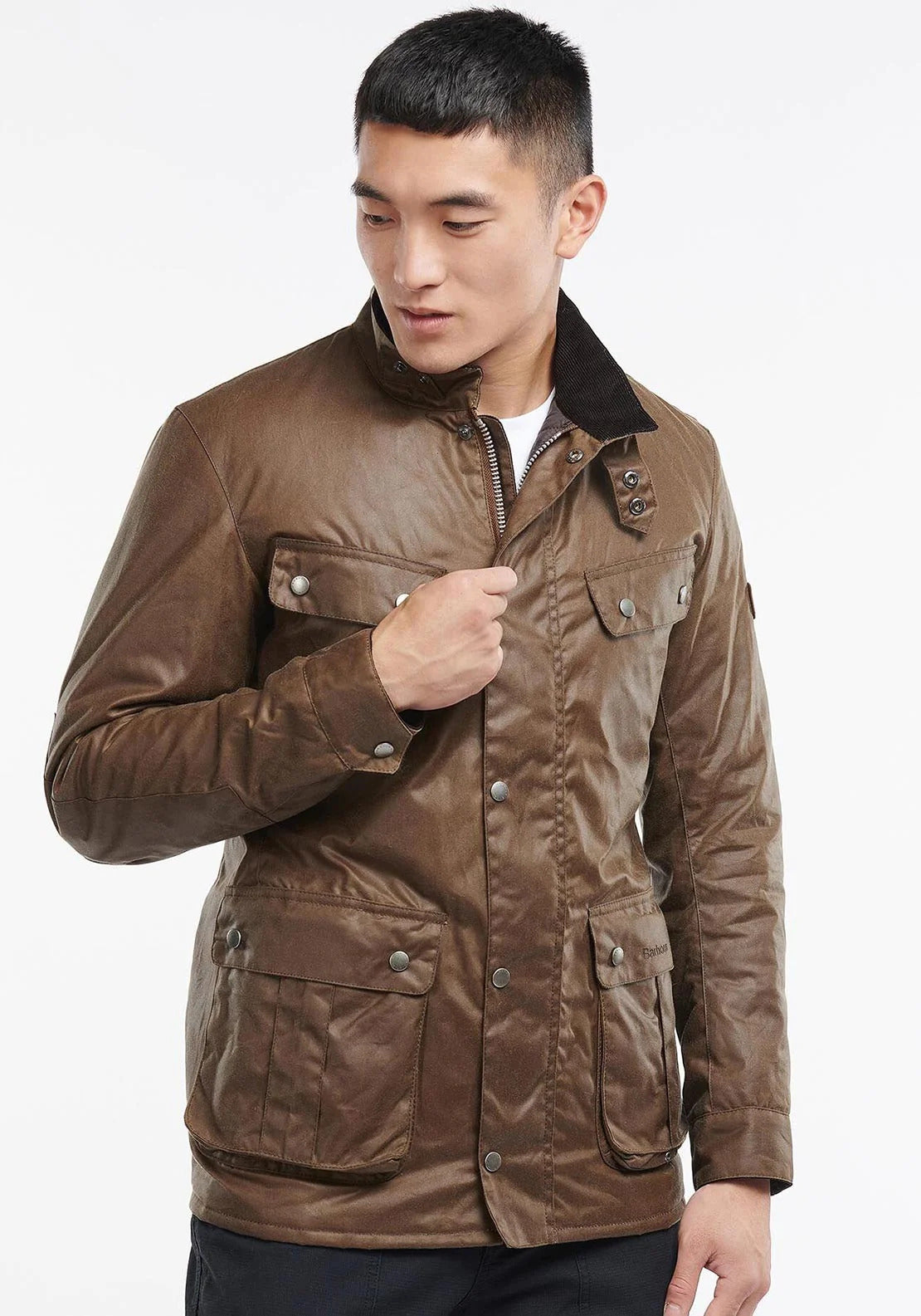 BARBOUR International MWX0337- BR31 Duke Wax Jacket OLIVE BROWN