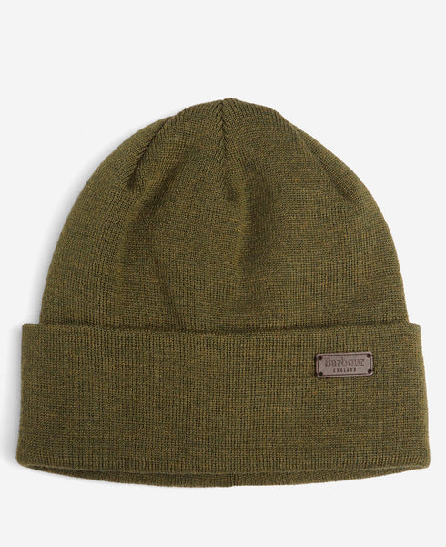 BARBOUR MHA0820-OL31 Healey Beanie Cap OLIVE GREEN