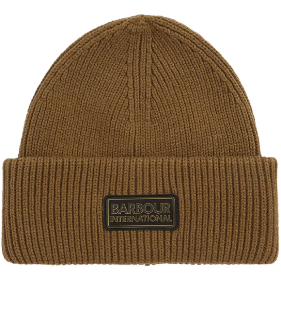 BARBOUR MHA0873-OL73 International Flex Beanie Cap OLIVE BROWN