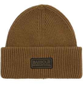 BARBOUR MHA0873-OL73 International Flex Beanie Cap OLIVE BROWN