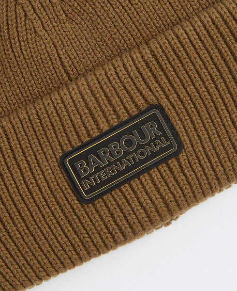 BARBOUR MHA0873-OL73 International Flex Beanie Cap OLIVE BROWN