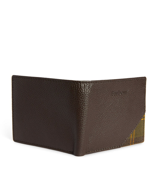 BARBOUR MLG006-BR11 Portafoglio bifold in pelle Tarbert MARRONE