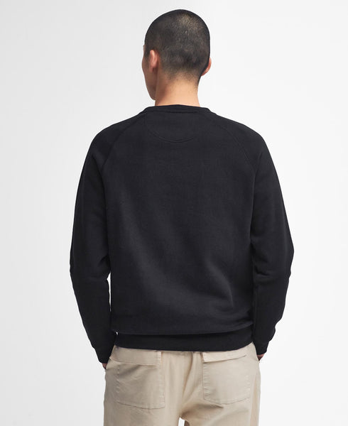 BARBOUR MOL0635-BK31 International Signature Steve McQuenn Crew Sweatshirt BLACK