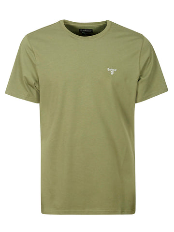 BARBOUR MTS0331-OL39 Essential Sports Cotton T-Shirt BURNT OLIVE GREEN
