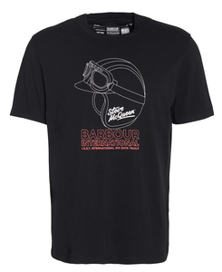 BARBOUR MTS1322-BK11 International Coty raphic T-Shirt BLACK