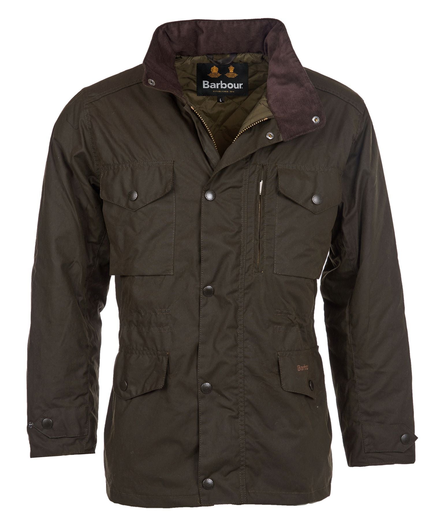 BARBOUR MWX0020OL71Sapper Wax Jacket OLIVE