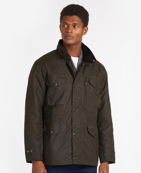 BARBOUR MWX0020OL71Sapper Wax Jacket OLIVE