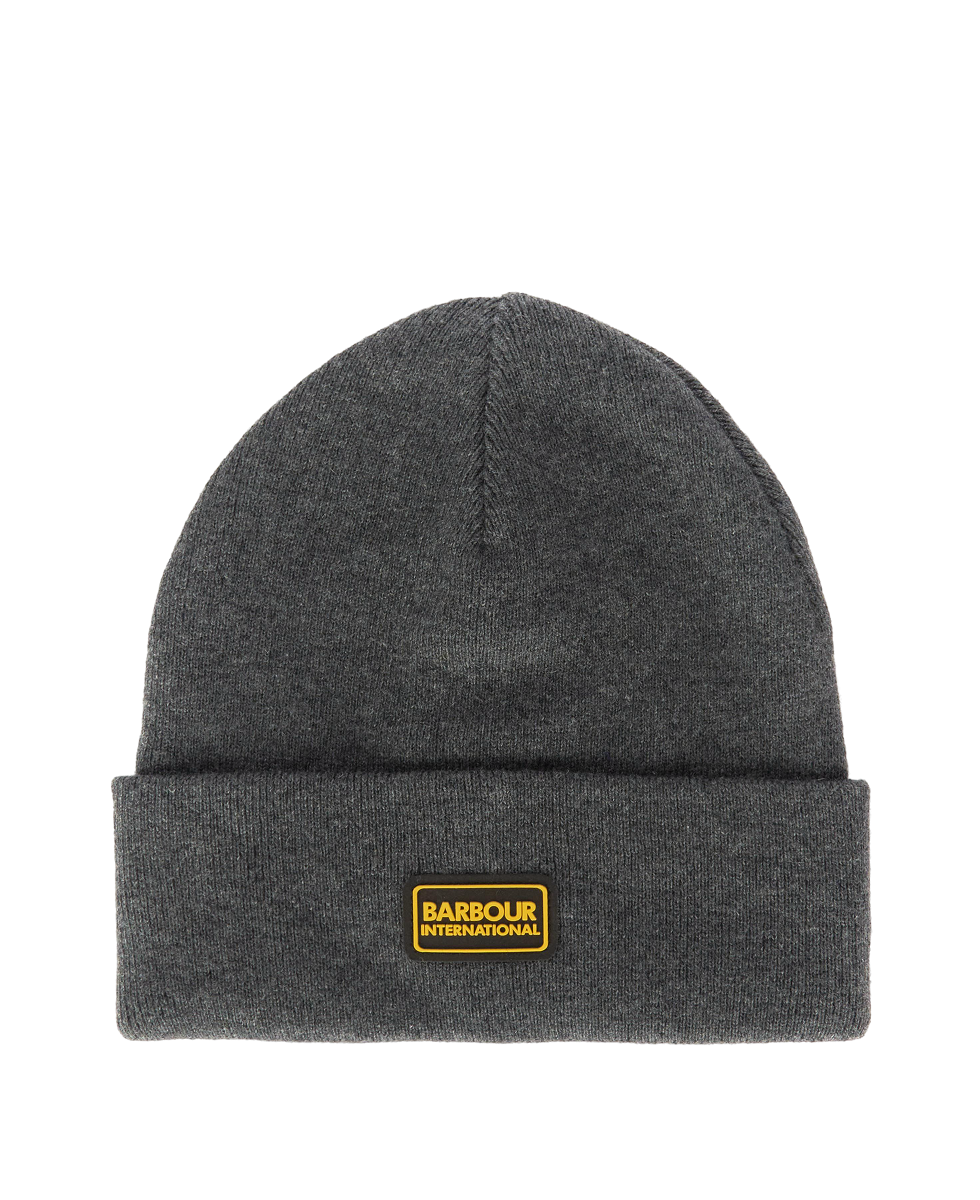 BARBOUR MHA0737-GY31 International Senson Legacy Beanie Berretto DARK GREY
