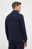 BARBOUR MKN1074-NY91 Half-Zip Cotton Pullover Tartan NAVY BLUE
