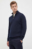 BARBOUR MKN1074-NY91 Half-Zip Cotton Pullover Tartan NAVY BLUE