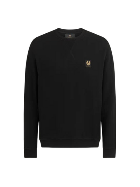 BELSTAFF 100049-BLACK Felpa Classic Logo Uomo Nero