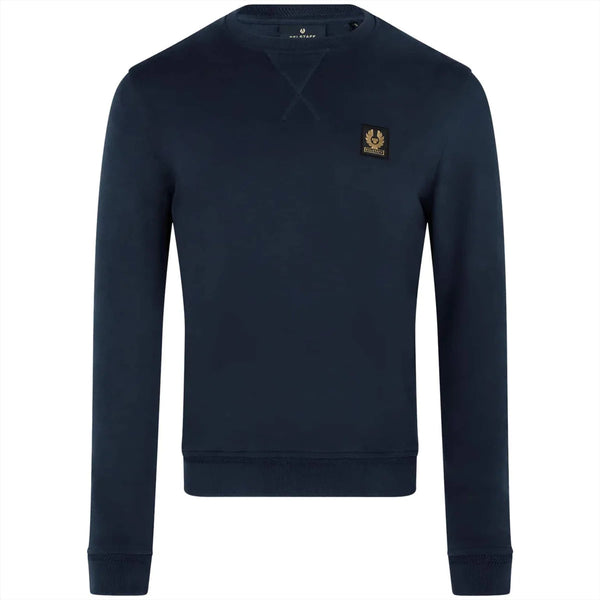 BELSTAFF 100049-DKINK Felpa Classic Logo Uomo Blu Inchiostro