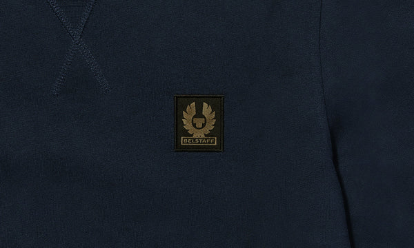 BELSTAFF 100049 DKINK Felpa Logo Girocollo BLU NAVY