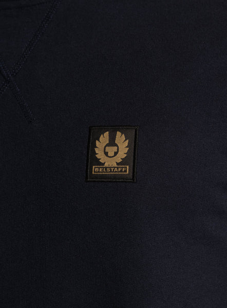 BELSTAFF 100049 DKINK Felpa Logo Girocollo BLU NAVY