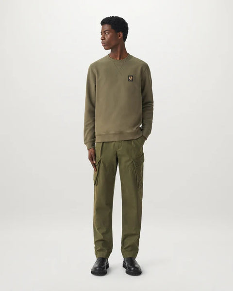 BELSTAFF 100049 SAGGR Felpa Logo Girocollo SAGE GREEN