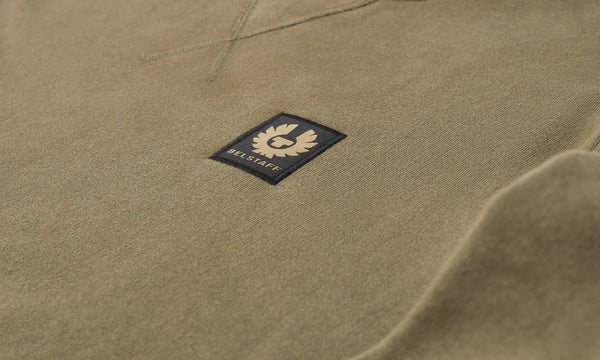 BELSTAFF 100049 SAGGR Felpa Logo Girocollo SAGE GREEN