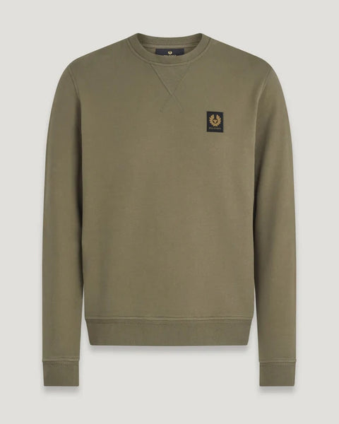 BELSTAFF 100049 SAGGR Felpa Logo Girocollo SAGE GREEN