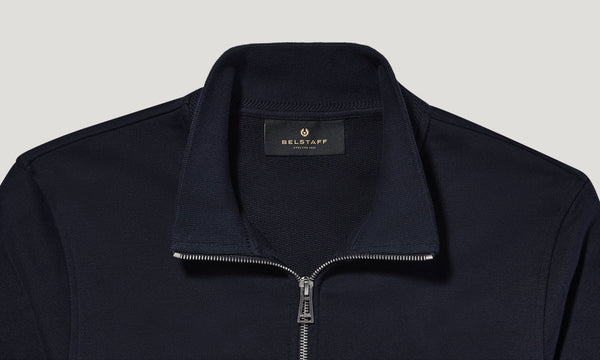 BELSTAFF 100050 DKNK Felpa Ful Zip BLU NAVY